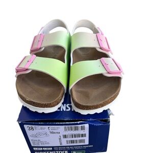 Birkenstock Sandals - Lime and Pink - New in Box